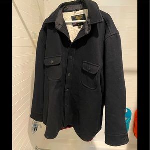 Gerald & Stewart Navy Wool Shirt Jacket XXL